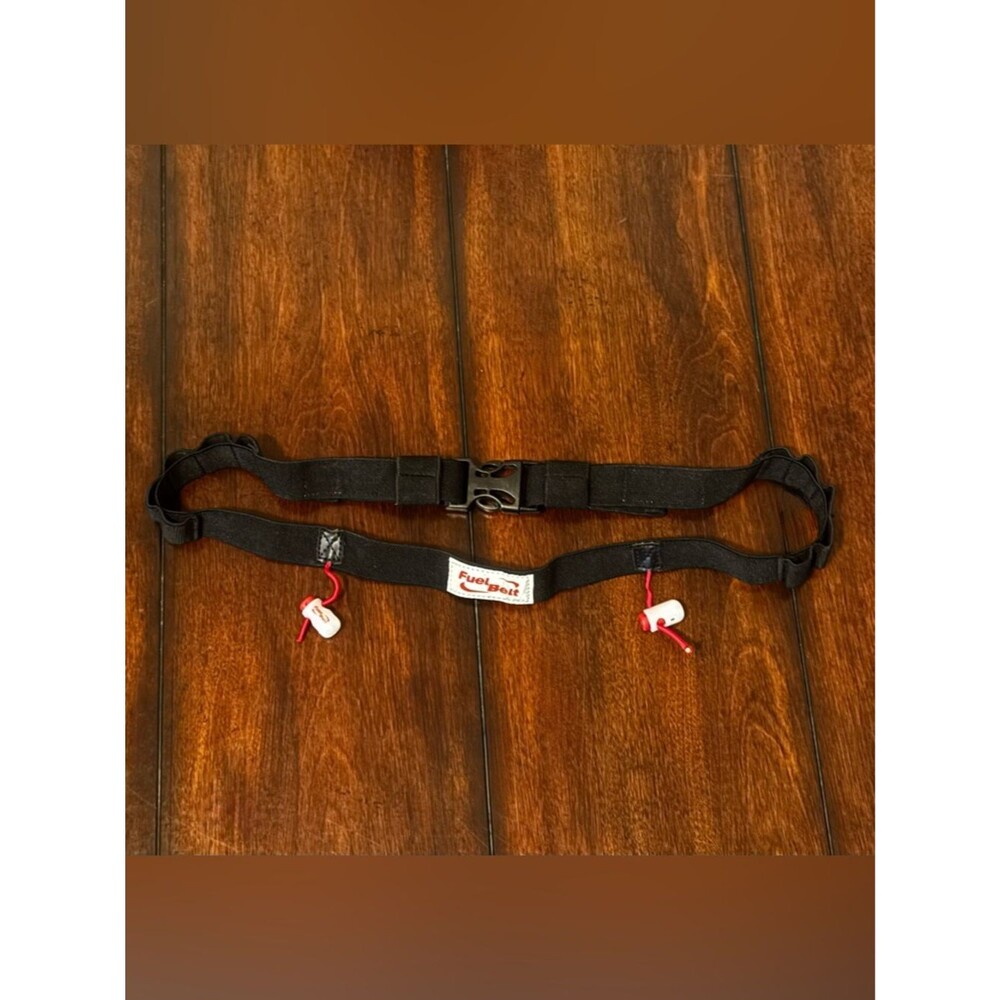 FuelBelt Black Running Triathlon Belt with Pull-Tabs for Race Number